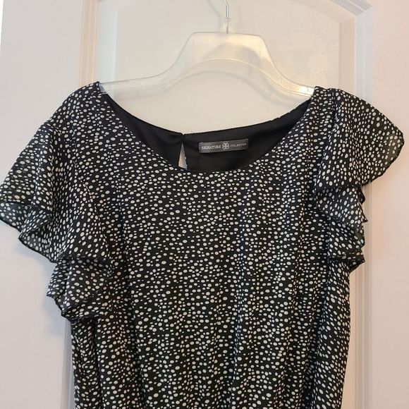 Signature Collection Ruffle Tie Waist Dress - Picture 5 of 10